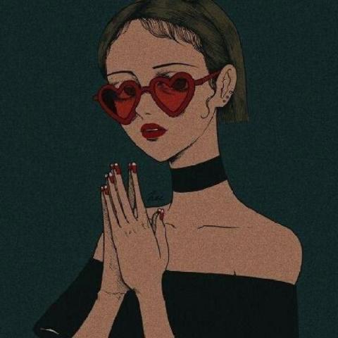 动漫高冷御姐女头 很霸气的快手二次元头像480x480清晰图片