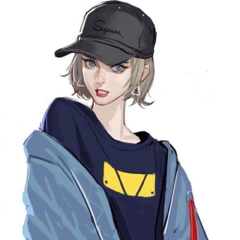 动漫高冷御姐女头 很霸气的快手二次元头像480x480清晰图片