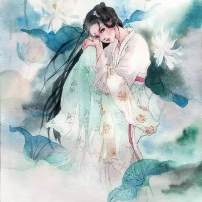 高清唯美手绘头像女生 简单气质仙气漫画图片