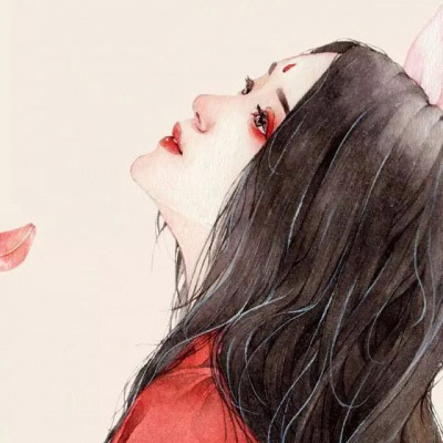 高清唯美手绘头像女生 简单气质仙气漫画图片