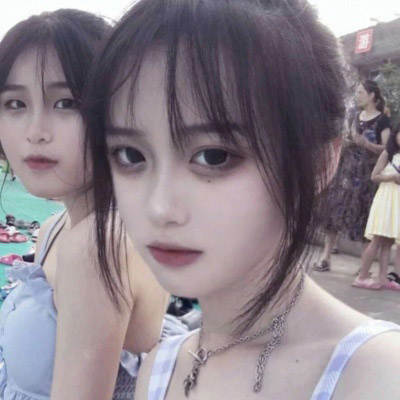 闺蜜头像一人一半真人 2张分开真人闺头