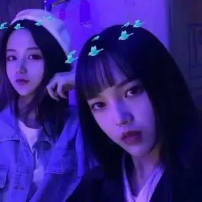 闺蜜头像一人一半真人 2张分开真人闺头