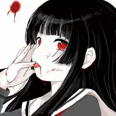 暗黑系病女头像动漫 动漫黑暗系少女图片