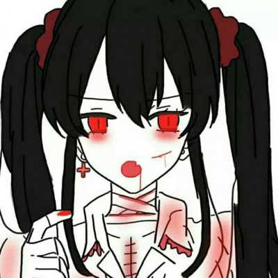 暗黑系病女头像动漫 动漫黑暗系少女图片
