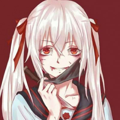 暗黑系病女头像动漫 动漫黑暗系少女图片