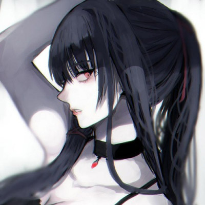 暗黑系病女头像动漫 动漫黑暗系少女图片