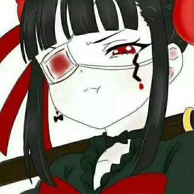 暗黑系病女头像动漫 动漫黑暗系少女图片