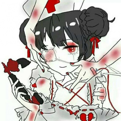 暗黑系病女头像动漫 动漫黑暗系少女图片