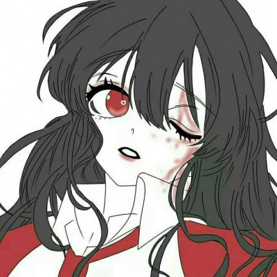 暗黑系病女头像动漫 动漫黑暗系少女图片