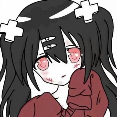 暗黑系病女头像动漫 动漫黑暗系少女图片