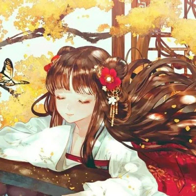 女生头像动漫古风 动漫头像女生古风红衣