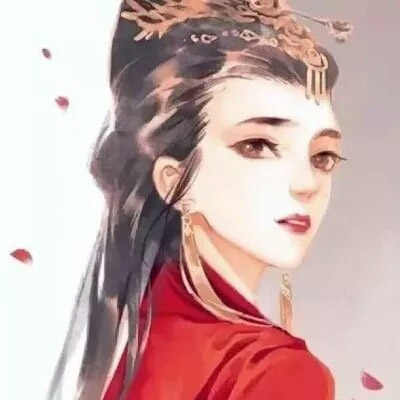 女生头像动漫古风 动漫头像女生古风红衣
