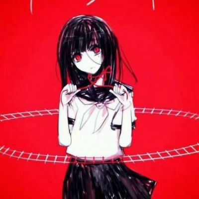 病娇头像动漫女 暗黑系恐怖病娇血腥头像图片