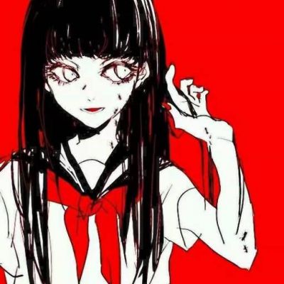 病娇头像动漫女 暗黑系恐怖病娇血腥头像图片
