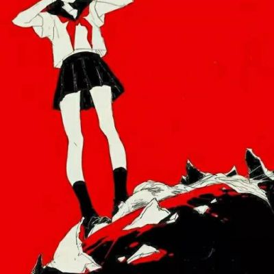病娇头像动漫女 暗黑系恐怖病娇血腥头像图片