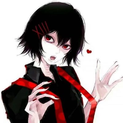 病娇头像动漫女 暗黑系恐怖病娇血腥头像图片