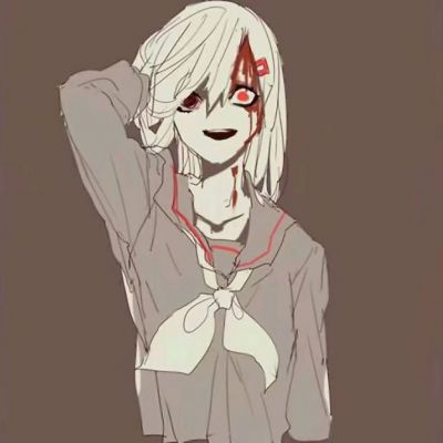 病娇头像动漫女 暗黑系恐怖病娇血腥头像图片