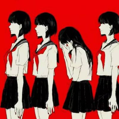 病娇头像动漫女 暗黑系恐怖病娇血腥头像图片