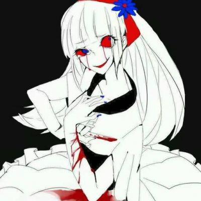 病娇头像动漫女 暗黑系恐怖病娇血腥头像图片