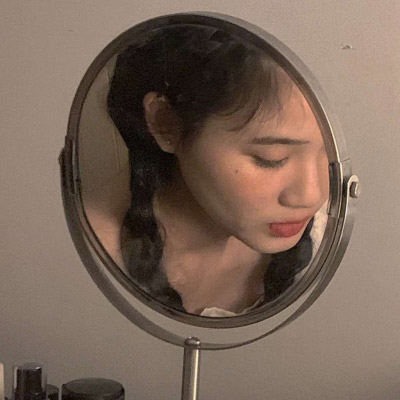 清纯高冷女生头像侧脸