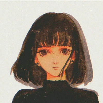 日本旧漫画风头像 好看的复古旧漫女头