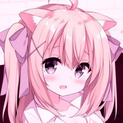 二次元软妹头像粉色系