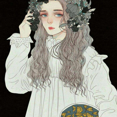 油画人物动漫头像