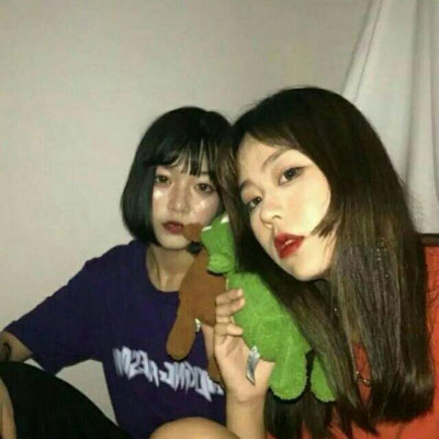 闺蜜头像一左一右真人合照