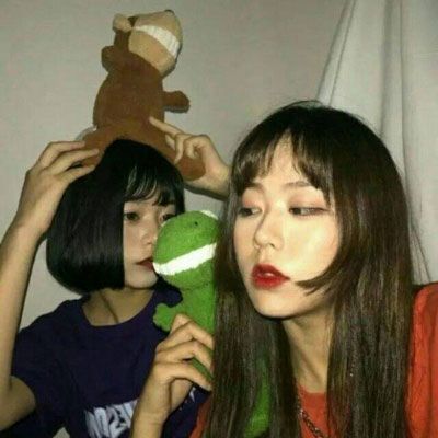 闺蜜头像一左一右真人合照