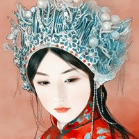 喜庆的头像 喜庆又好看的手绘头像女