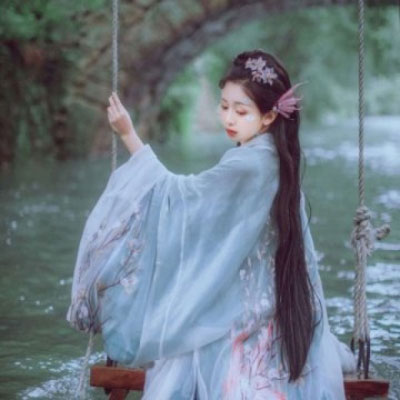 唯美仙气真人古风闺蜜头像一左一右一对两张图片