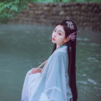 唯美仙气真人古风闺蜜头像一左一右一对两张图片