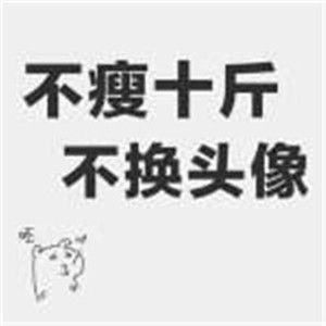 不瘦五斤不换头像系列高清图片 不瘦下来改头像图片