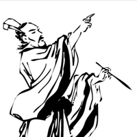 屈原高清素描头像 屈原高清图片大全图片