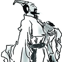 屈原高清素描头像 屈原高清图片大全图片