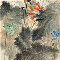 漂亮的卡通荷花图片 池塘里荷花简笔画图片