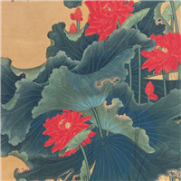 漂亮的卡通荷花图片 池塘里荷花简笔画图片