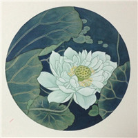 漂亮的卡通荷花图片 池塘里荷花简笔画图片