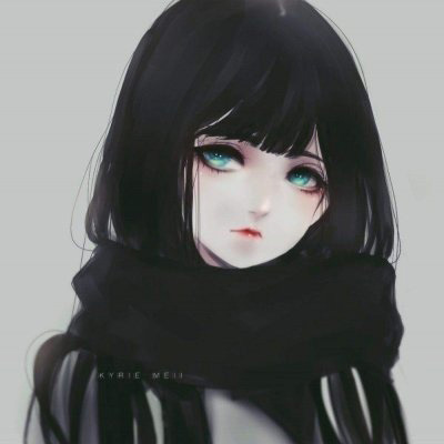 抖音黑化族头像 动漫少女黑化家族头像