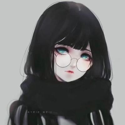 抖音黑化族头像 动漫少女黑化家族头像