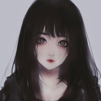 抖音黑化族头像 动漫少女黑化家族头像