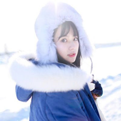 冬天唯美女生头像 冬天下雪漂亮女孩头像图片