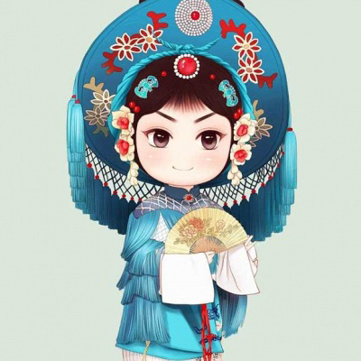 京剧头像女卡通人物 手绘京剧花旦唯美图片大全