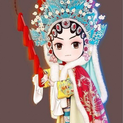 京剧头像女卡通人物 手绘京剧花旦唯美图片大全