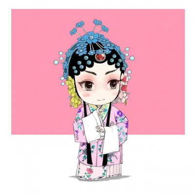 京剧头像女卡通人物 手绘京剧花旦唯美图片大全
