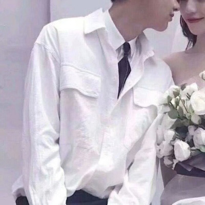 婚纱情侣头像双人一对 真人穿婚纱的高清情头一左一右
