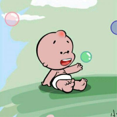 小破孩情侣头像一左一右 小破孩和小丫单独分开一人一半情侣图
