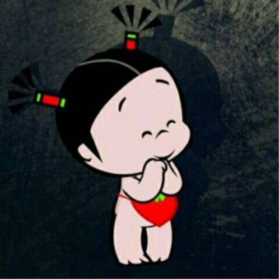 小破孩情侣头像一左一右 小破孩和小丫单独分开一人一半情侣图