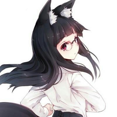 动漫头像女生可爱猫耳 粉色二次元猫耳萌妹子头像