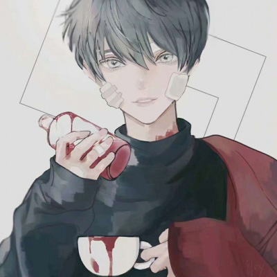 卡通头像男生冷酷帅气 孤独高清漫画头像男生霸气
